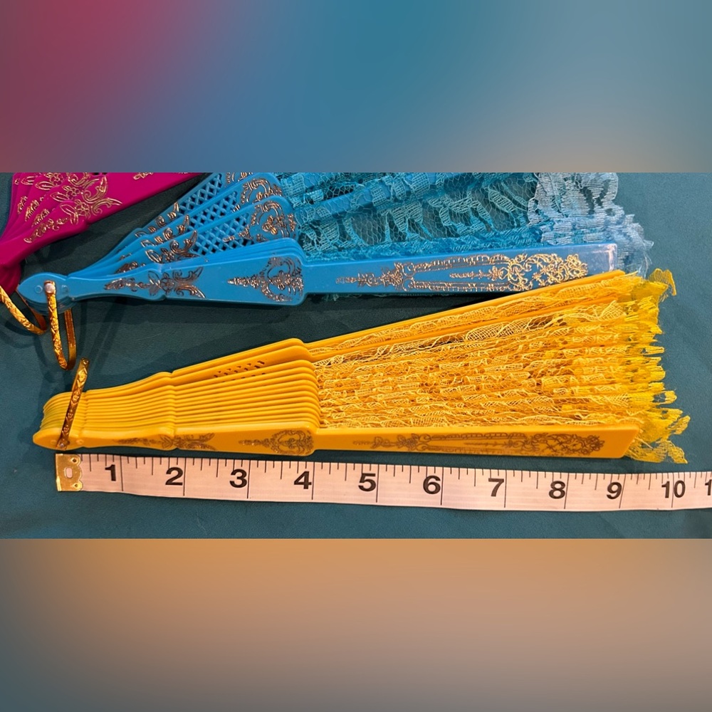 Decorative Lace Fans 5-pack bundle - Picture 8 of 8